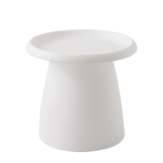 Artiss Coffee Table Round 52CM Plastic White-0