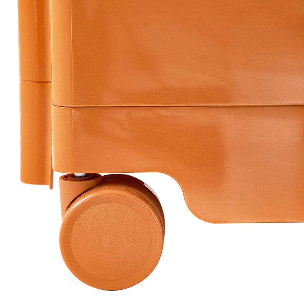 Artiss Storage Trolley Bedside Table 5 Tier Cart Boby Replica Orange-2