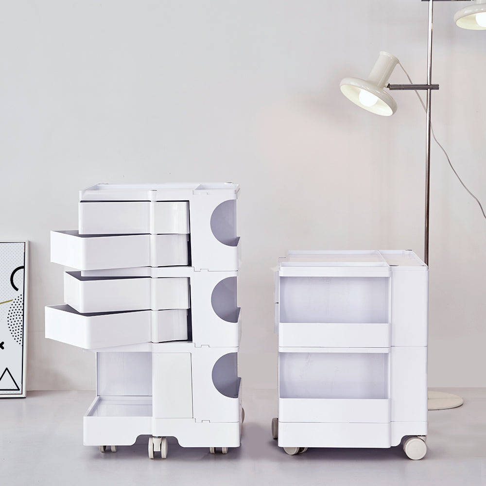 ArtissIn Storage Trolley Bedside Table 3 Tier Cart Boby Replica White-8