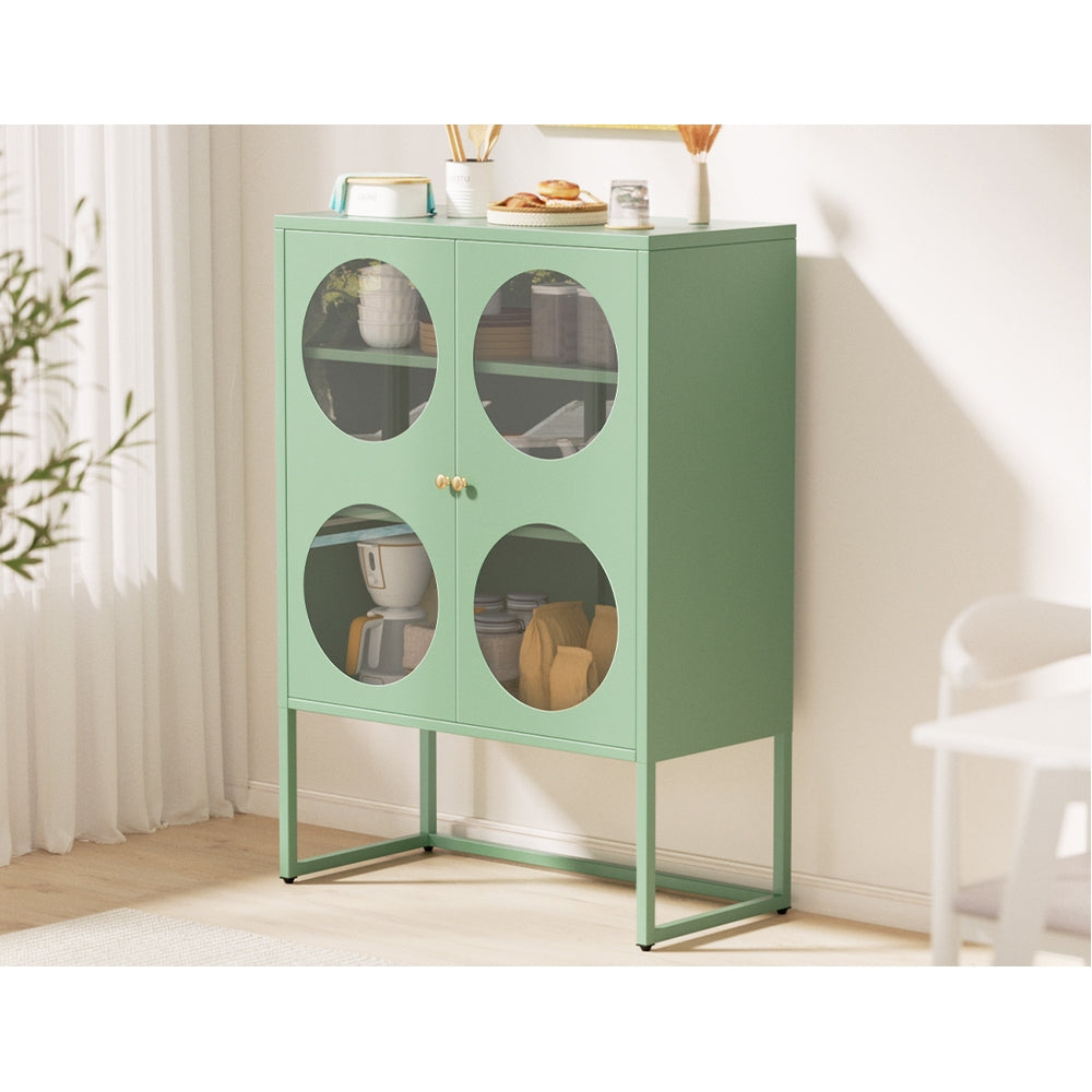 ArtissIn Buffet Sideboard Metal Cabinet - ELLA Green-3