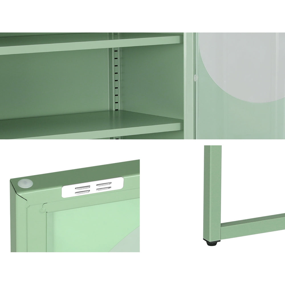 ArtissIn Buffet Sideboard Metal Cabinet - ELLA Green-5