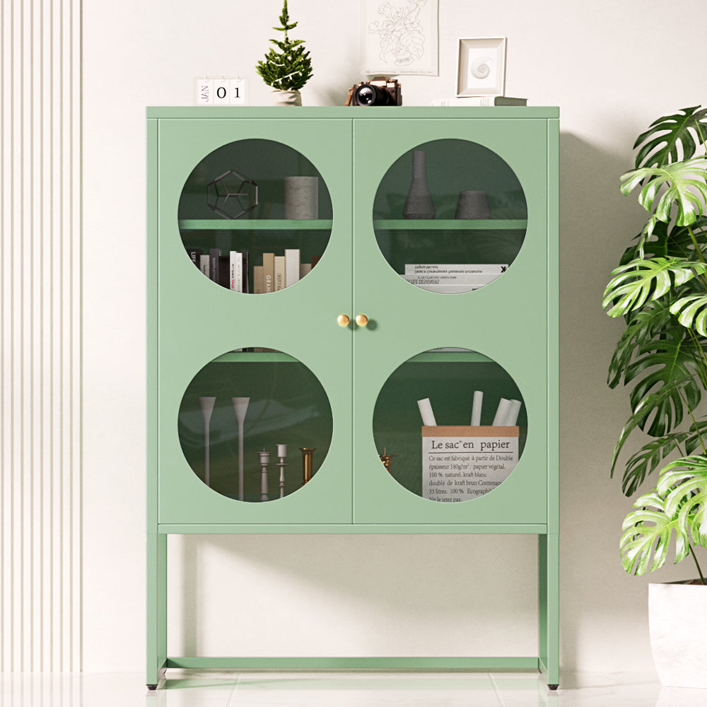 ArtissIn Buffet Sideboard Metal Cabinet - ELLA Green-6