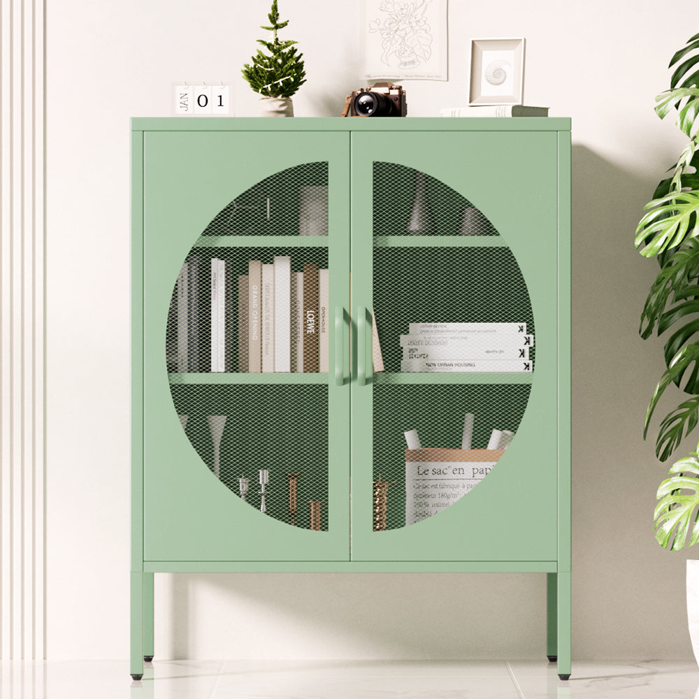 ArtissIn Buffet Sideboard Metal Cabinet - ELSA Green-6