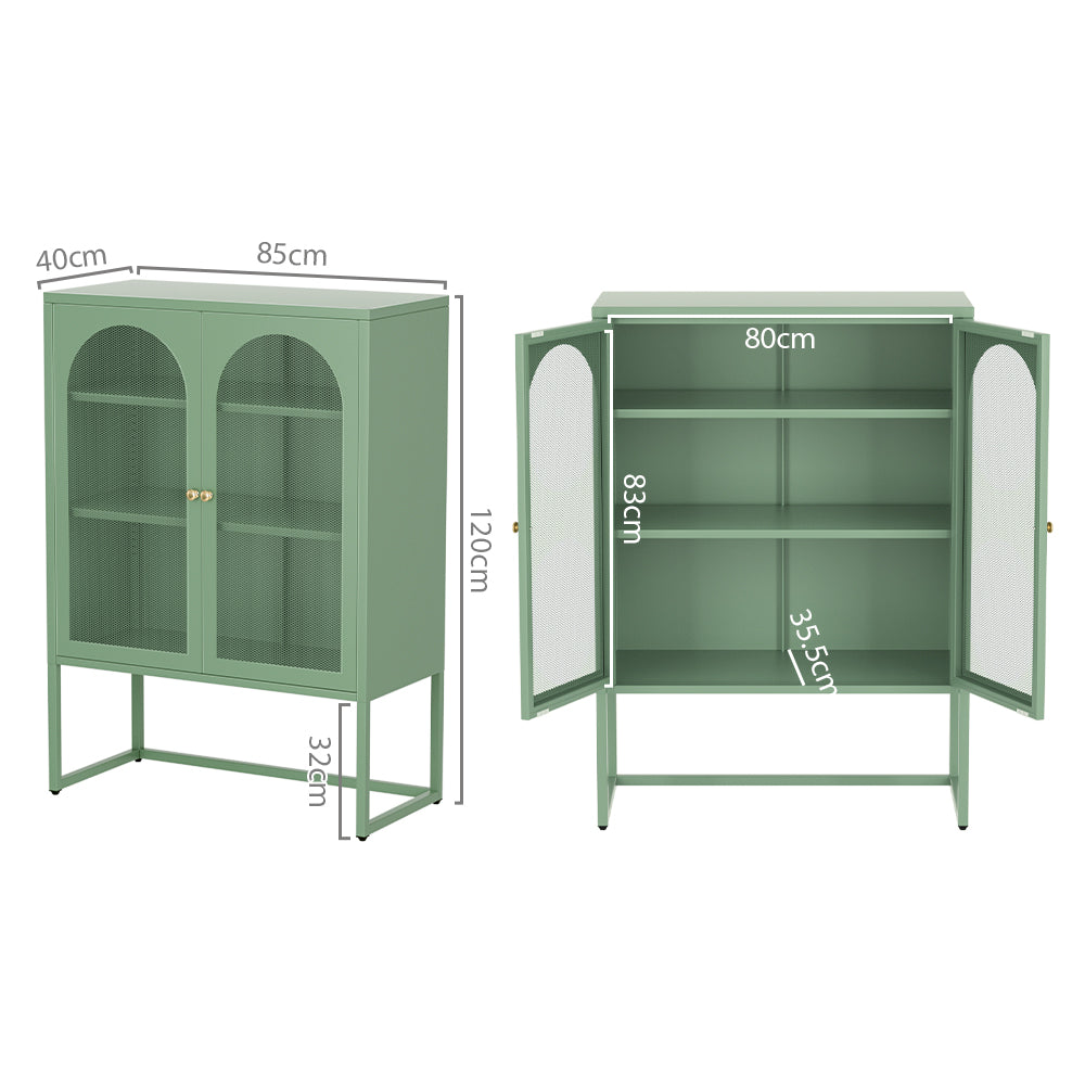 ArtissIn Buffet Sideboard Metal Cabinet - ELMA Green-1