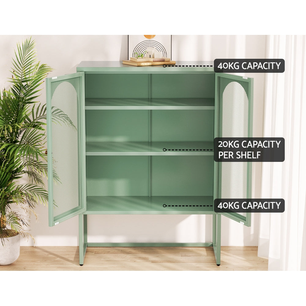 ArtissIn Buffet Sideboard Metal Cabinet - ELMA Green-4