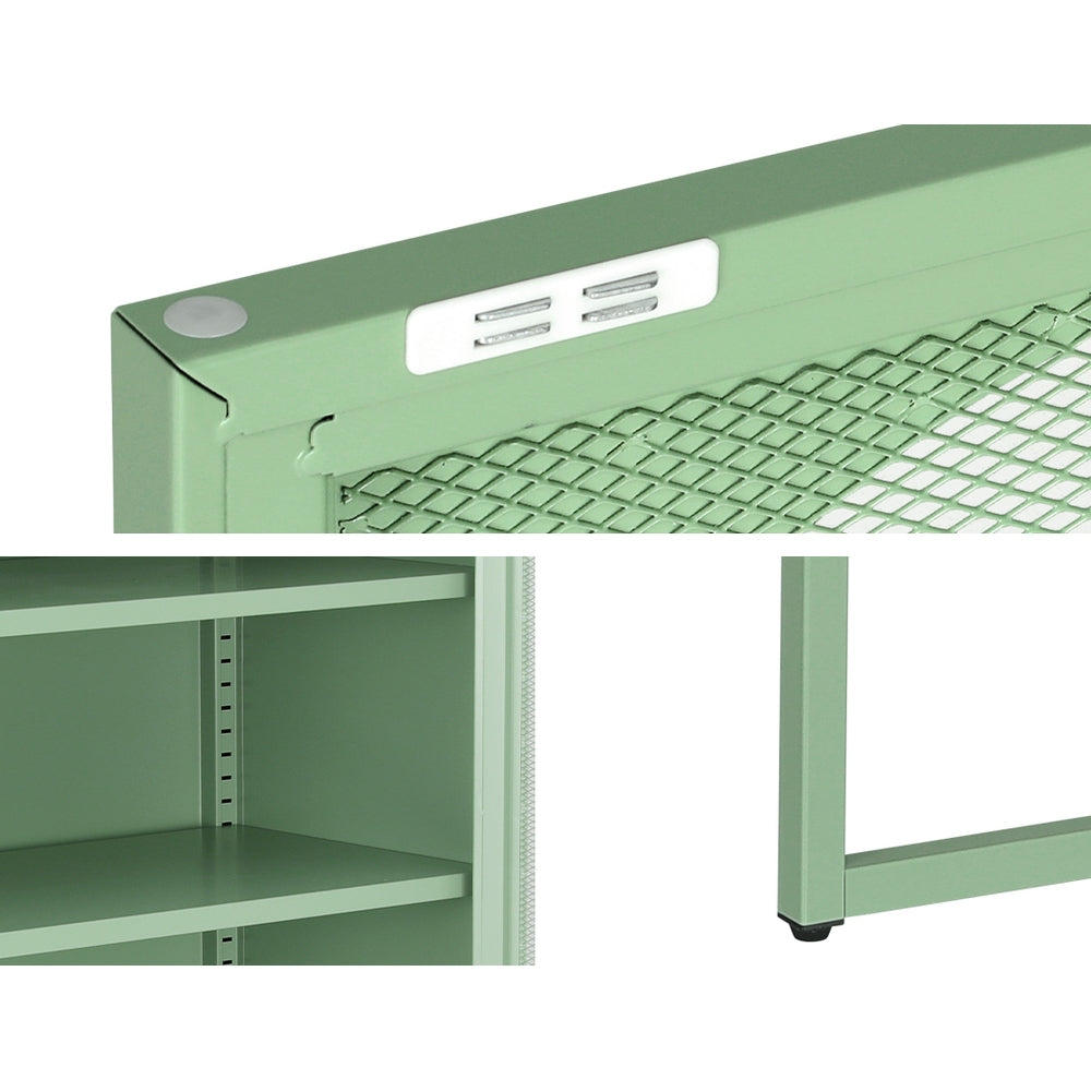 ArtissIn Buffet Sideboard Metal Cabinet - ELMA Green-5