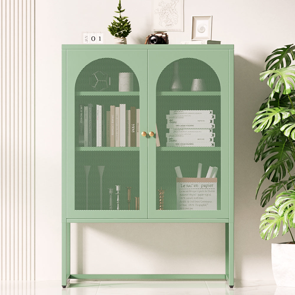 ArtissIn Buffet Sideboard Metal Cabinet - ELMA Green-6