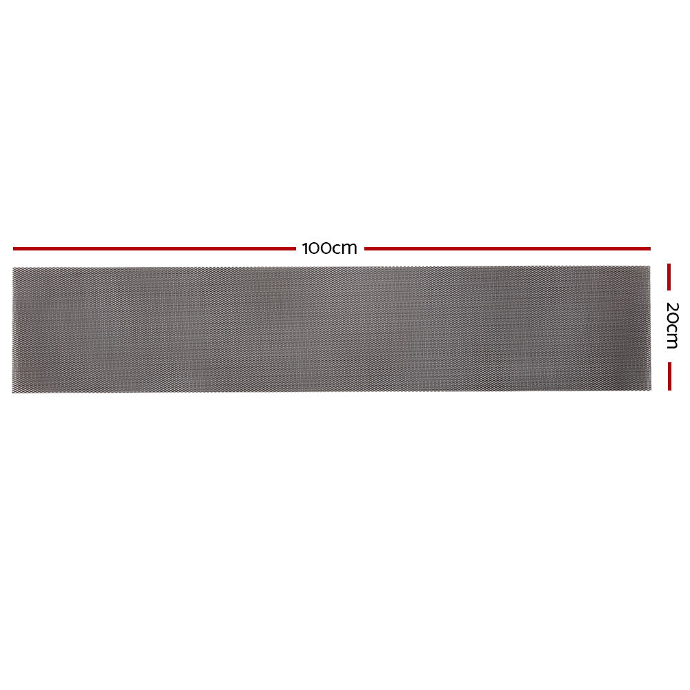 Gardeon Gutter Guard Aluminium Mesh 60M 100x20cm Black-1