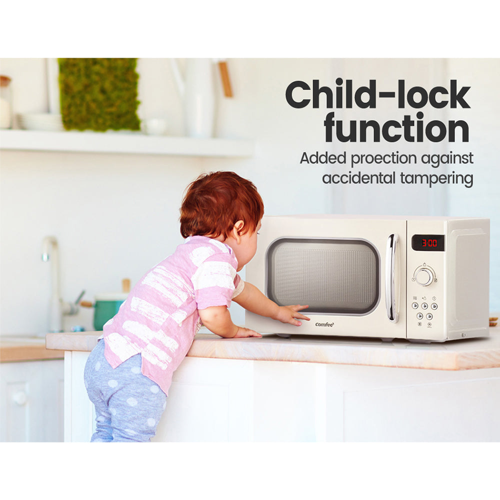 Comfee 20L Microwave Oven 800W Cream-5