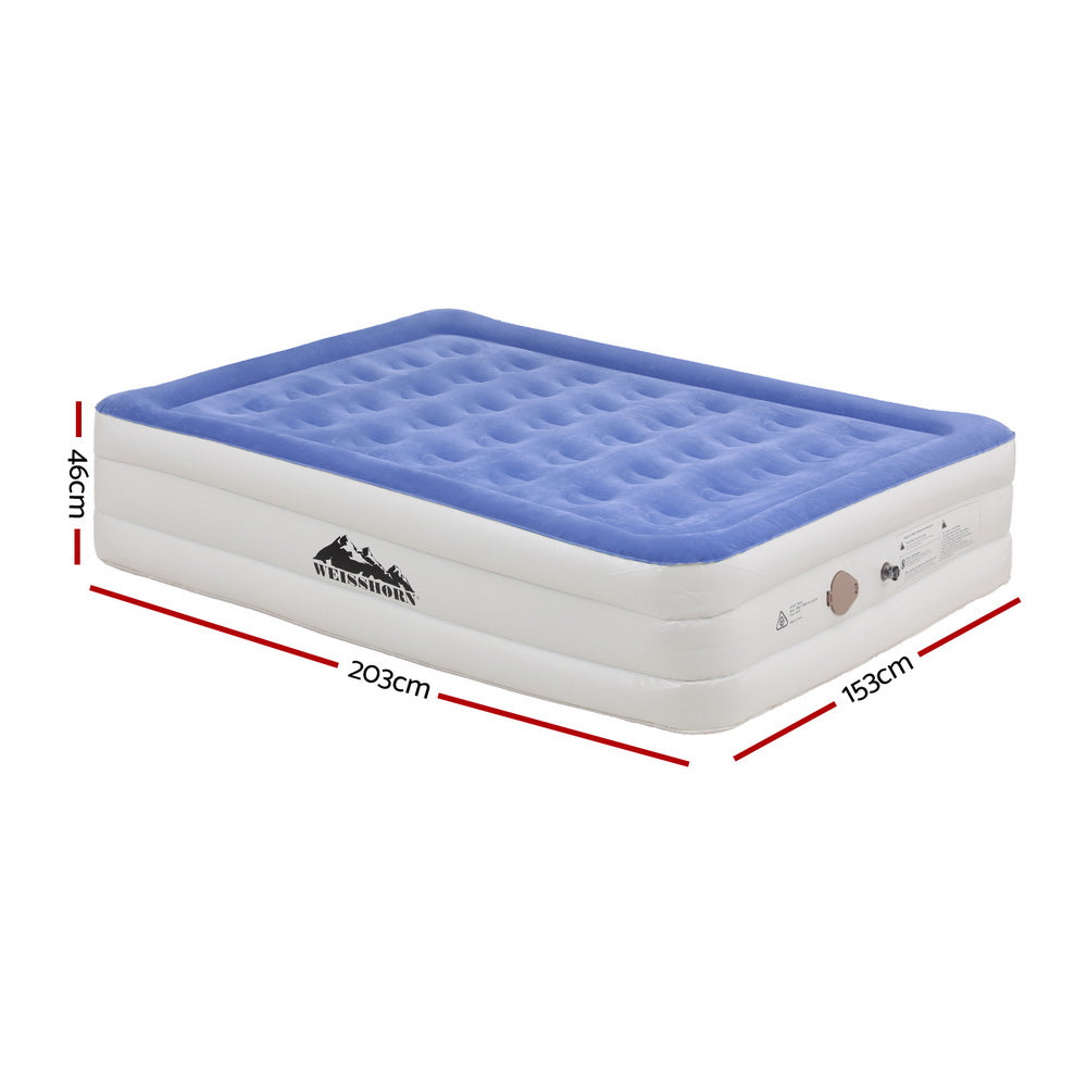 Weisshorn Air Mattress Queen Inflatable Bed 46cm Air bed Cube-1