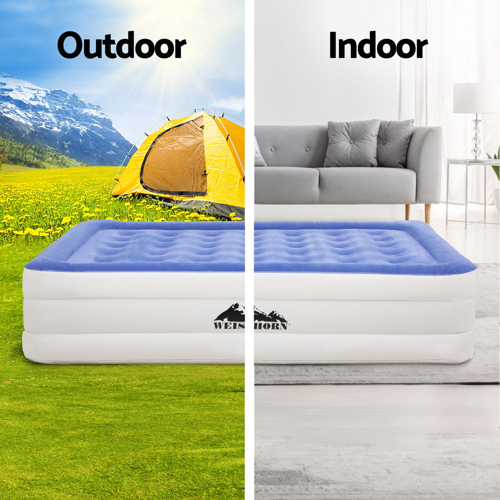 Weisshorn Air Mattress Queen Inflatable Bed 46cm Air bed Cube-3