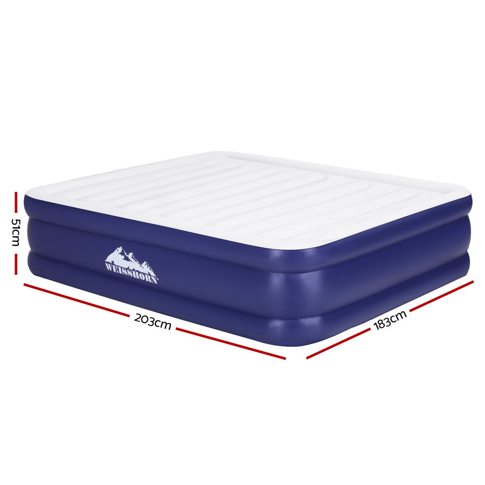 Weisshorn Air Mattress King Inflatable Bed Air bed 51cm-1