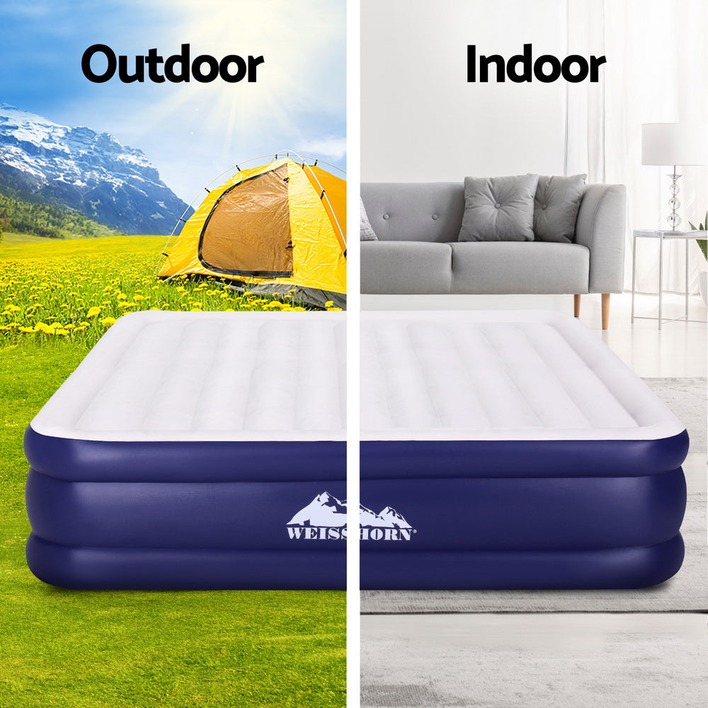 Weisshorn Air Mattress King Inflatable Bed Air bed 51cm-3