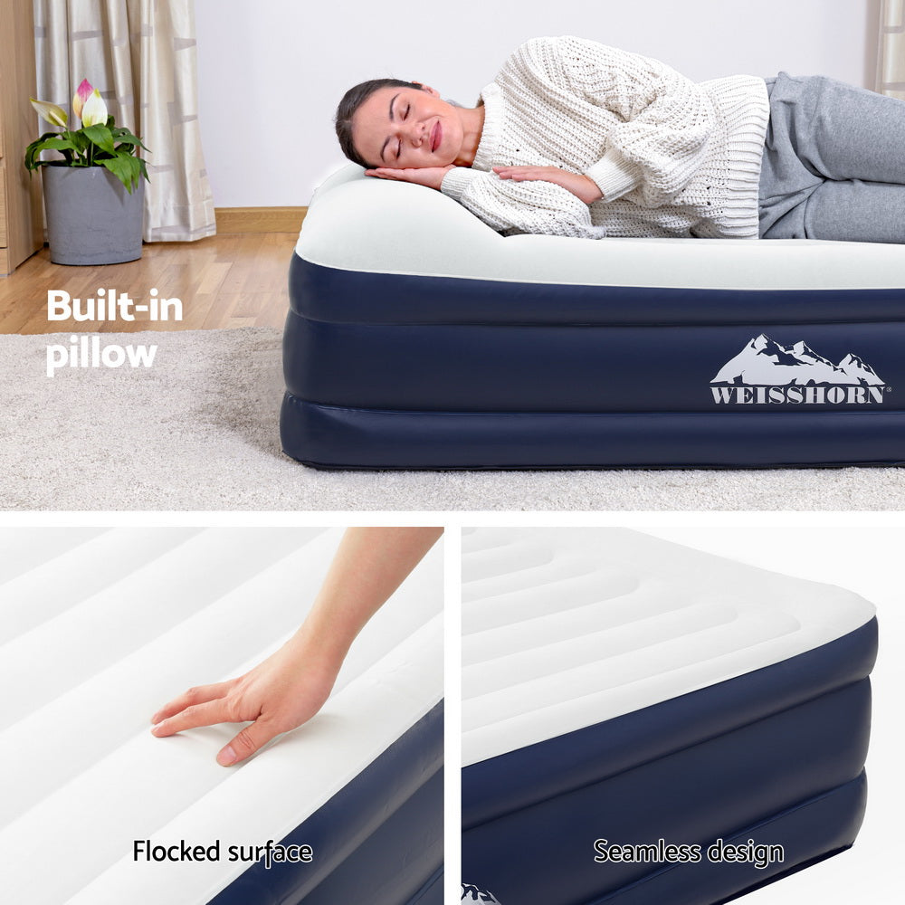 Weisshorn Air Mattress Double Inflatable Bed 46cm Air bed-4