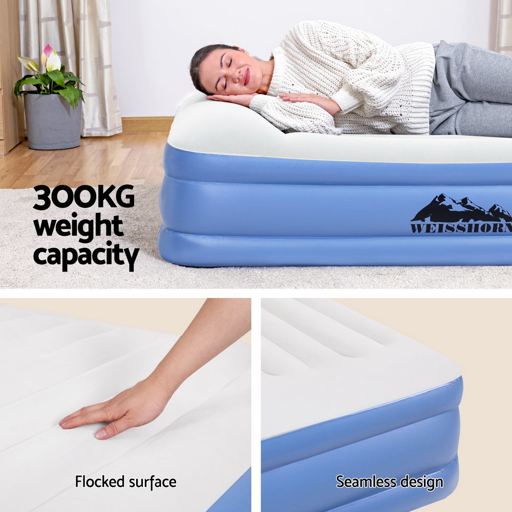 Weisshorn Air Mattress Queen Inflatable Bed 46cm Air bed-4