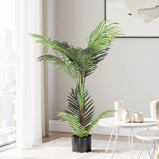 Artiss 100cm Artificial Palm Tree Faux Trees Indoor Decor Artificial Plants Lifelike Plant-0