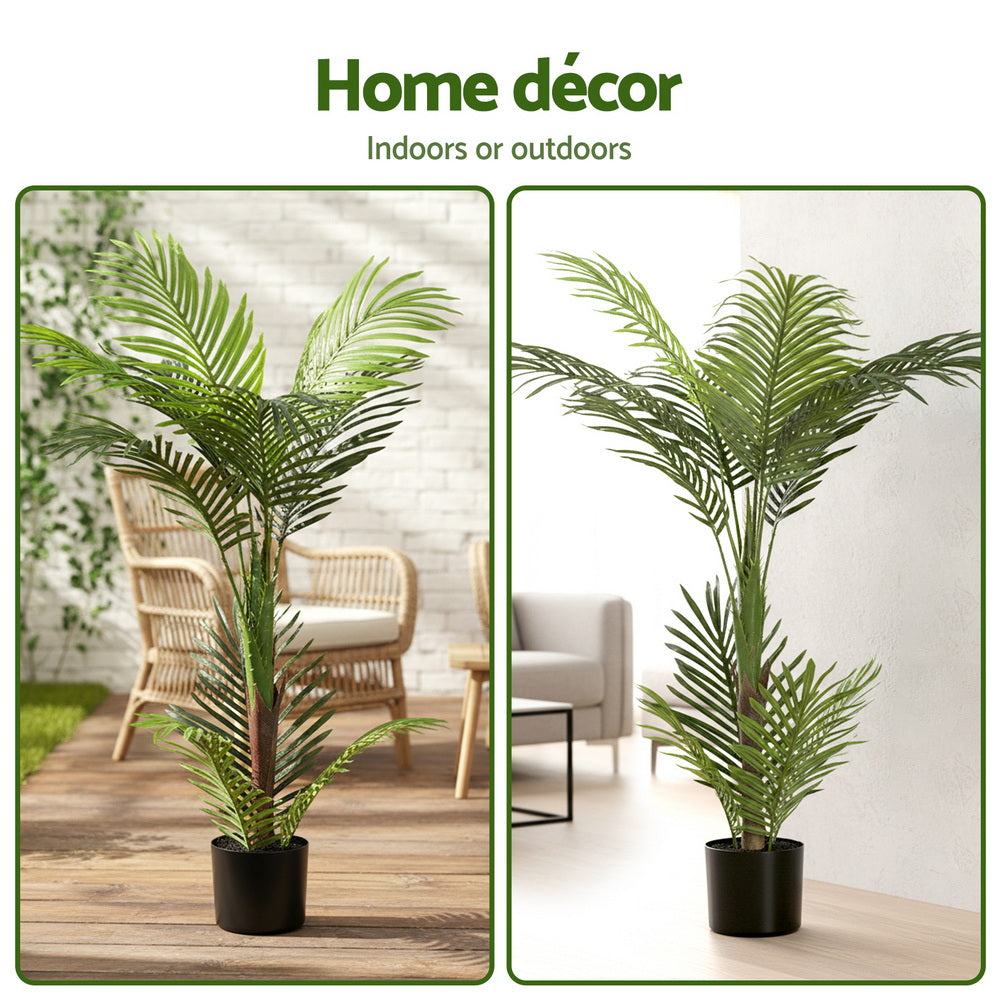 Artiss 100cm Artificial Palm Tree Faux Trees Indoor Decor Artificial Plants Lifelike Plant-6