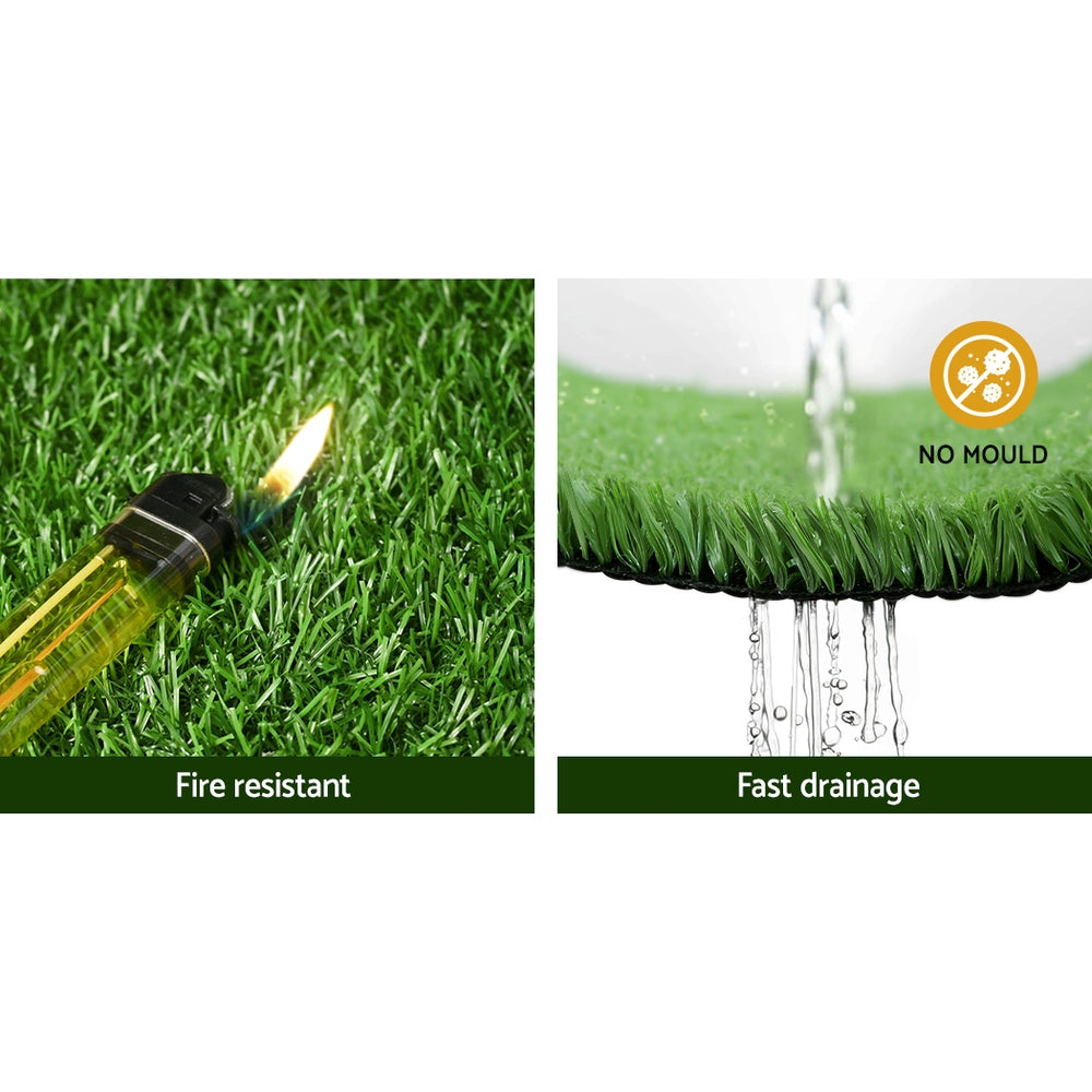 Primeturf 1x10m Artificial Grass Synthetic Fake 10SQM Turf Lawn 17mm Tape-5