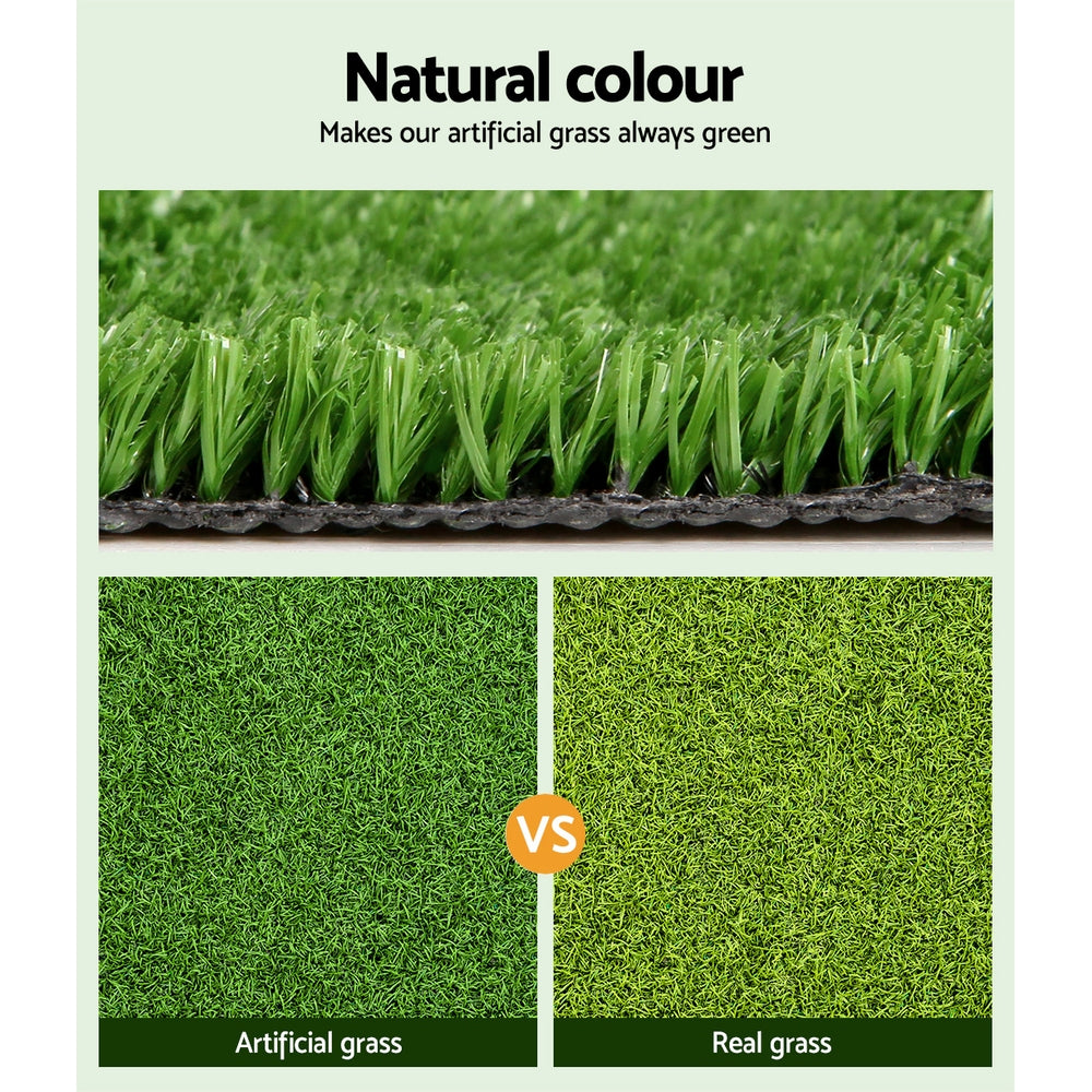 Primeturf Artificial Grass Synthetic 20 SQM Fake Lawn 17mm 1X10M-4