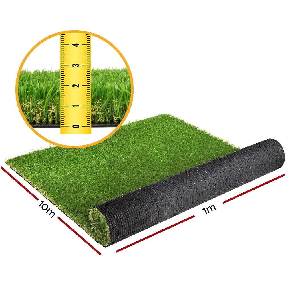 Primeturf Artificial Grass 20mm 1mx10m Synthetic Fake Lawn Turf Plastic Plant 4-coloured-1