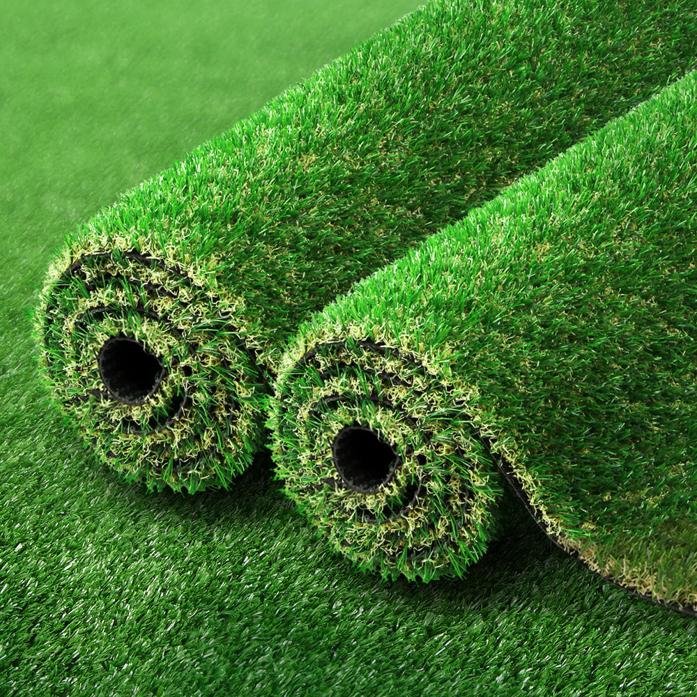 Primeturf Artificial Grass 20SQM 30mm Synthetic Fake Lawn Turf Plastic Plant 4-coloured 2mx5m-8