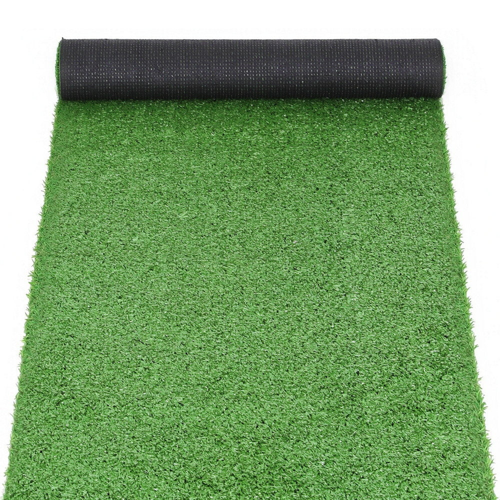 Prime Turf Artificial Grass Turf Rug Fake Grass 2 Rolls 15mm Height 50cm x 2m Indoor Outdoor Synthetic Grass Mat Carpet with Drainage Holes Plastic Plant-0