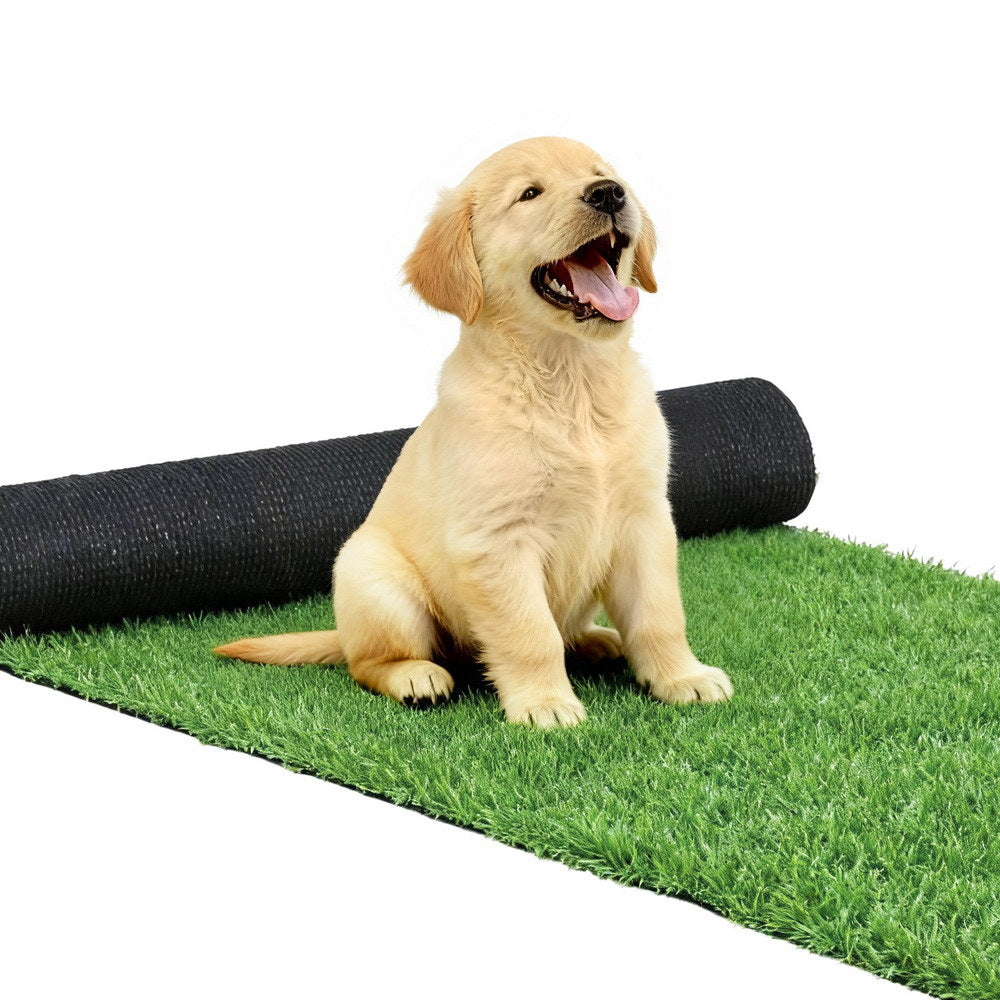 Prime Turf Artificial Grass Turf Rug Fake Grass 2 Rolls 15mm Height 50cm x 2m Indoor Outdoor Synthetic Grass Mat Carpet with Drainage Holes Plastic Plant-5