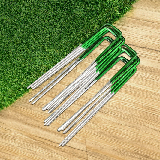 Prime Turf Artificial Grass 100pcs Synthetic Pins Fake Lawn Turf Weed Mat Pegs Joining Tape-0