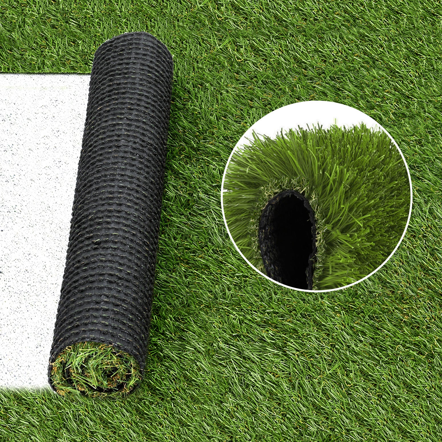 Primeturf Artificial Grass 30mm 2mx5m Synthetic Fake Lawn Turf Plastic Plant 4-coloured-3