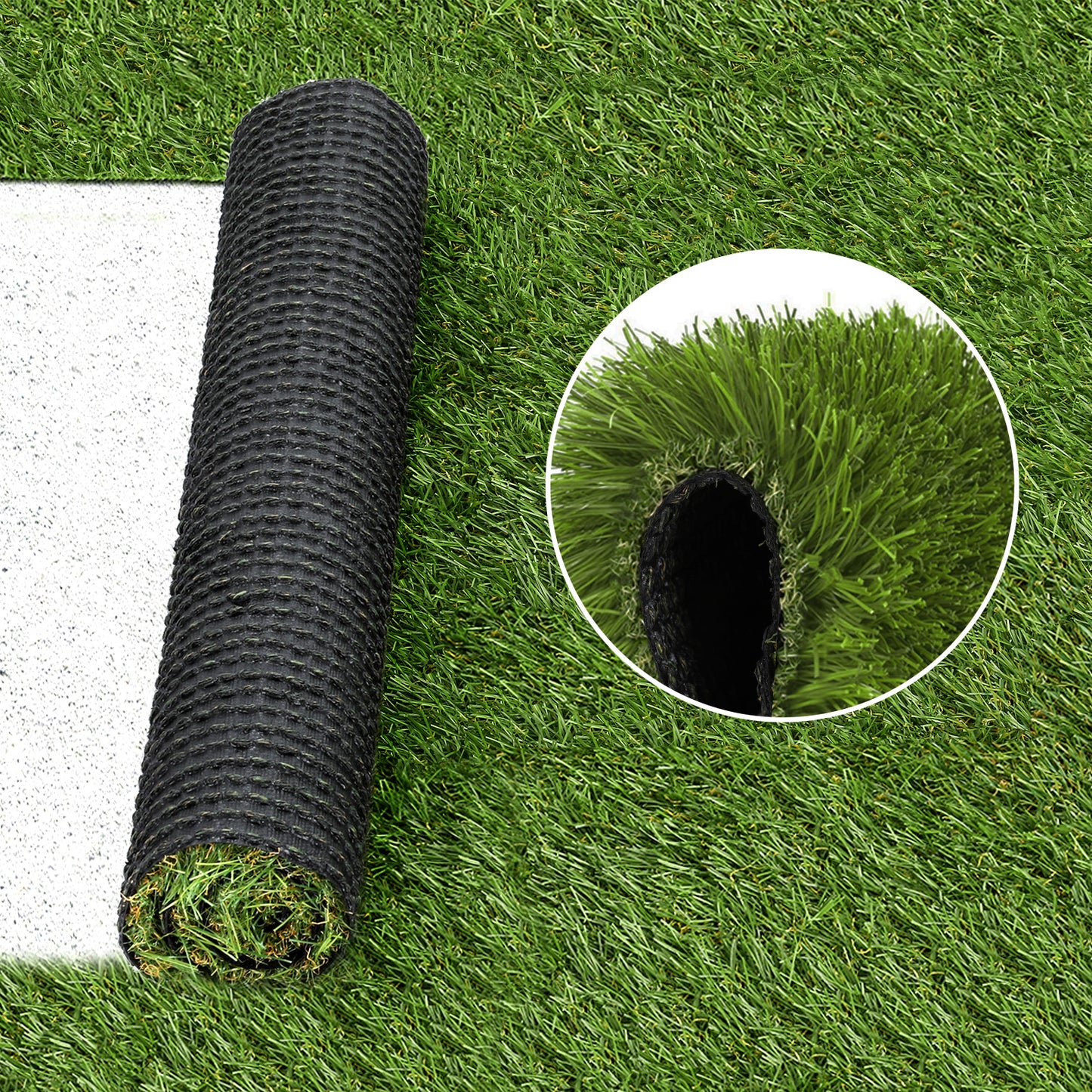 Primeturf Artificial Grass 30mm 2mx5m 30SQM Synthetic Fake Lawn Turf Plastic Plant 4-coloured-3