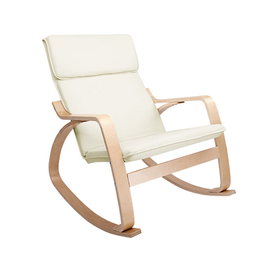 Artiss Rocking Armchair Nursing Bentwood Aero-0