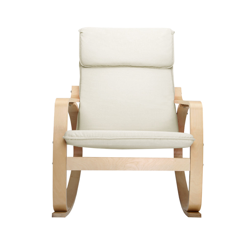 Artiss Rocking Armchair Nursing Bentwood Aero-2