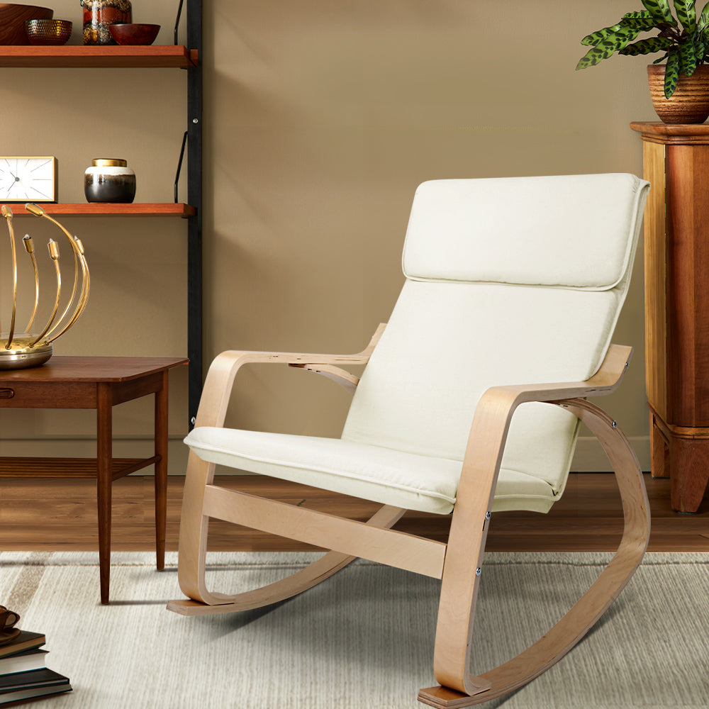 Artiss Rocking Armchair Nursing Bentwood Aero-7