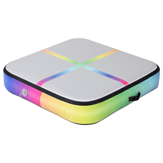 Everfit 1m Air Track Mat Inflatable Gymnastics Tumbling Mat Colourful-0