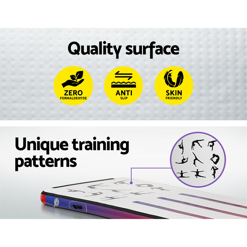 Everfit 3M Air Track Gymnastics Tumbling Mat Exercise Cheerleading Unique Style-5