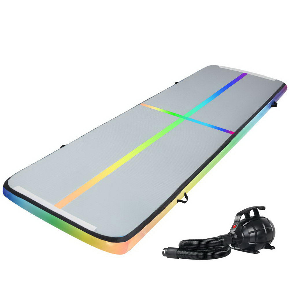 Everfit 4M Air Track Gymnastics Tumbling Exercise Mat Inflatable Mats + Pump-6