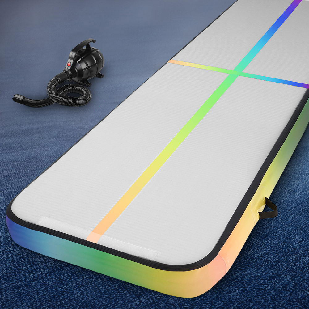 Everfit 4M Air Track Gymnastics Tumbling Exercise Mat Inflatable Mats 20CM Thick + Pump-0