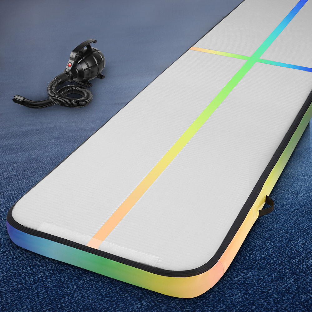 Everfit 5M Air Track Gymnastics Tumbling Exercise Mat W/ Pump Inflatable Colour-0