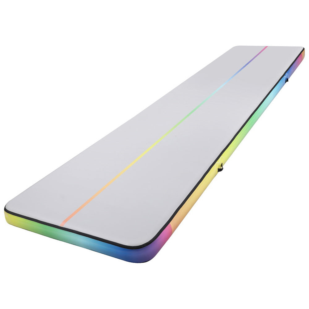 Everfit 6M Air Track Mat Inflatable Gymnastics Tumbling Mat W/ Pump Colourful-6