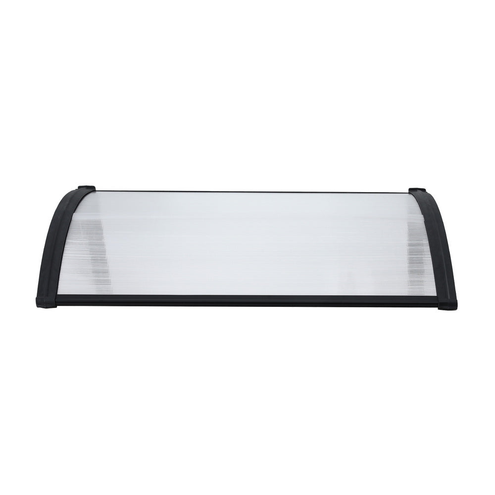 Instahut Window Door Awning 0.8mx1m Transparent-2