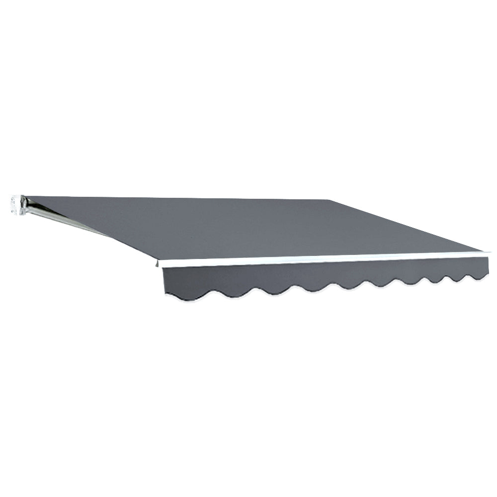 Instahut Retractable Folding Arm Awning Manual Sunshade 3Mx2.5M Grey-6