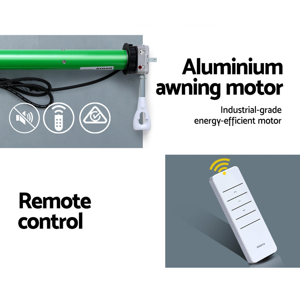 Instahut 230V Folding Arm Awning Replacement Motor with remote 40NM-4