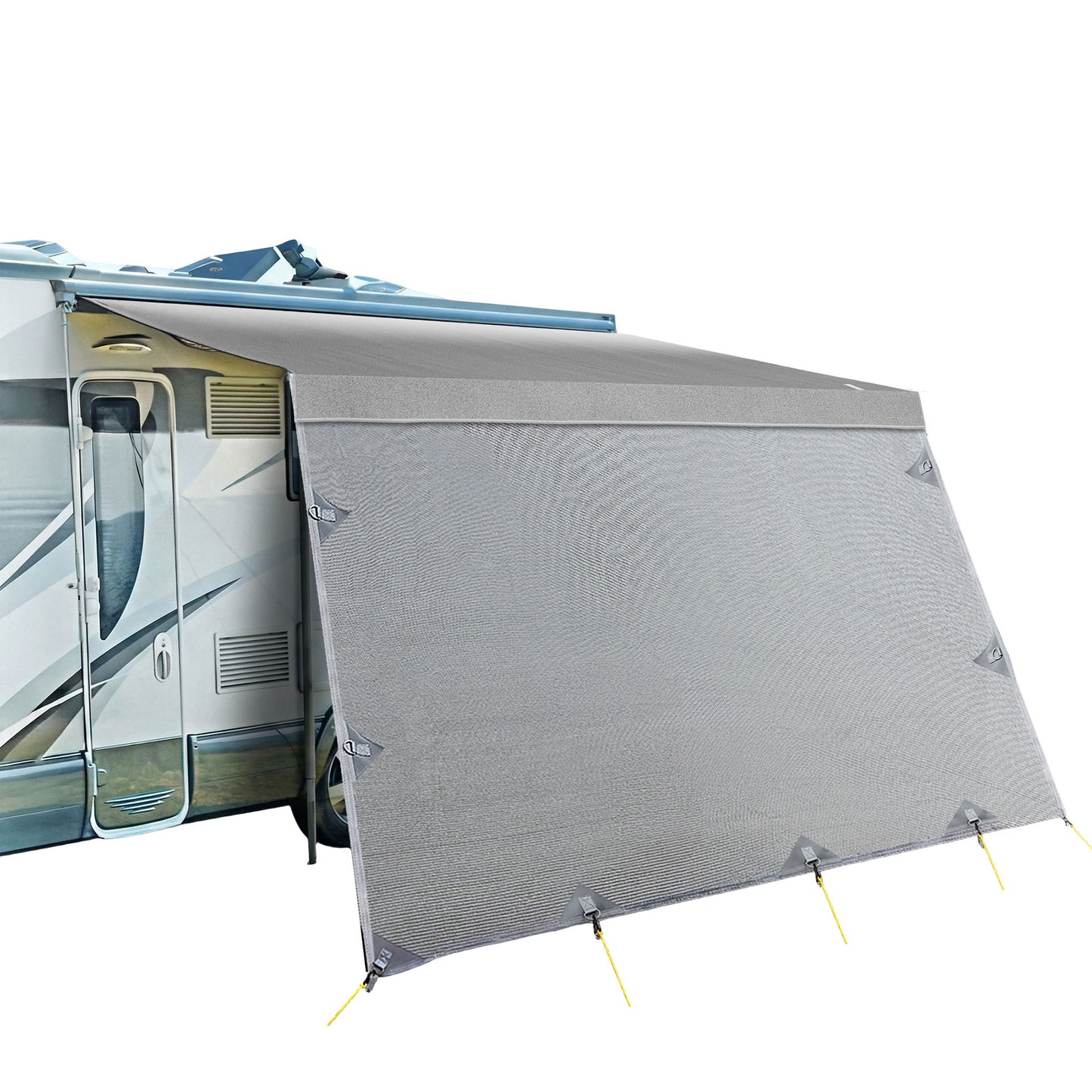 Weisshorn 12ft Caravan Awning Fabric & Privacy Screen RV Roll Out Sun Shade 3.4M