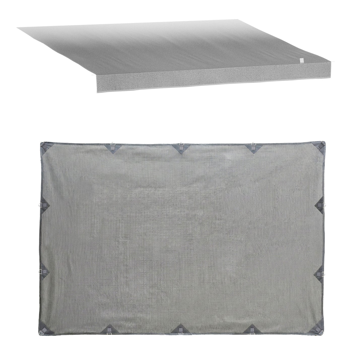 Weisshorn 12ft Caravan Awning Fabric & Privacy Screen RV Roll Out Sun Shade 3.4M