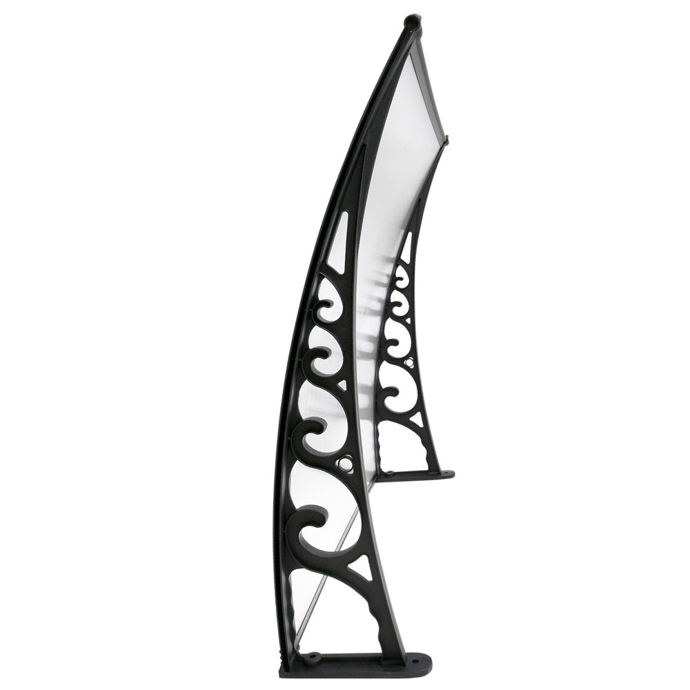 Instahut Window Door Awning 1mx4m Transparent-2