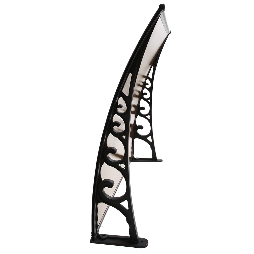 Instahut Window Door Awning 1mx6m - Brown-2