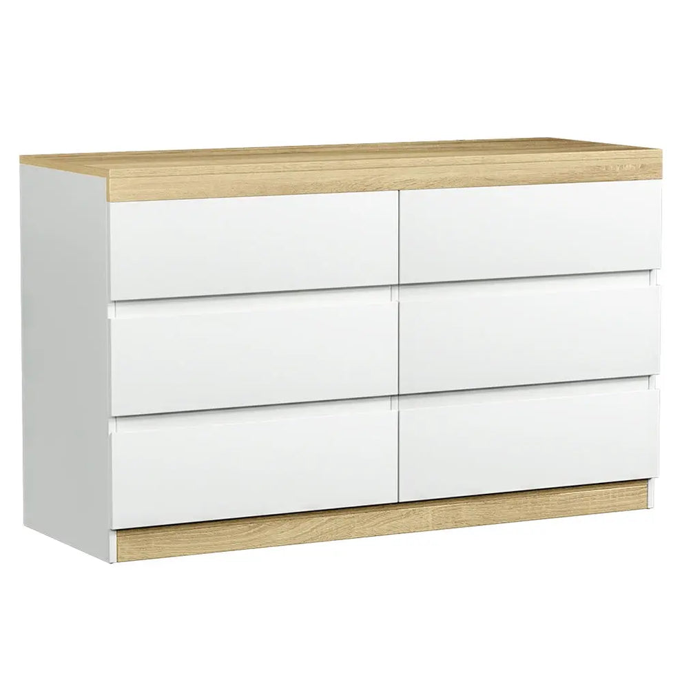 Artiss 6 Chest of Drawers Dresser Tallboy Pine main image 0