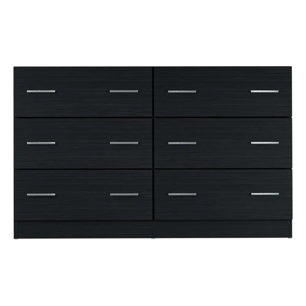 Artiss 6 Chest of Drawers - VEDA Black-2