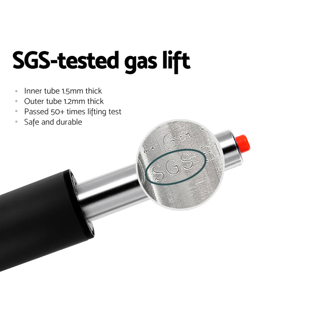 Artiss 2x Bar Stools Faux Leather Chair White-4