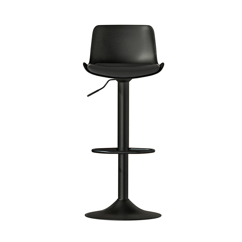 Artiss 2x Bar Stools Padded Seat Gas Lift Black-2
